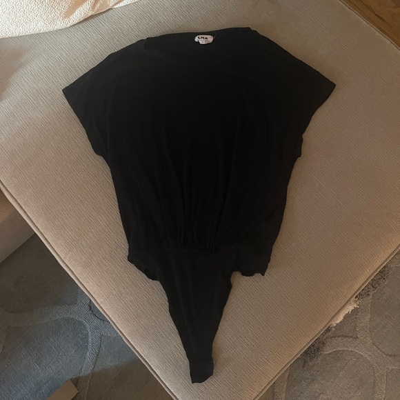 LNA Tops - LNA Black Crew Tshirt Bodysuit